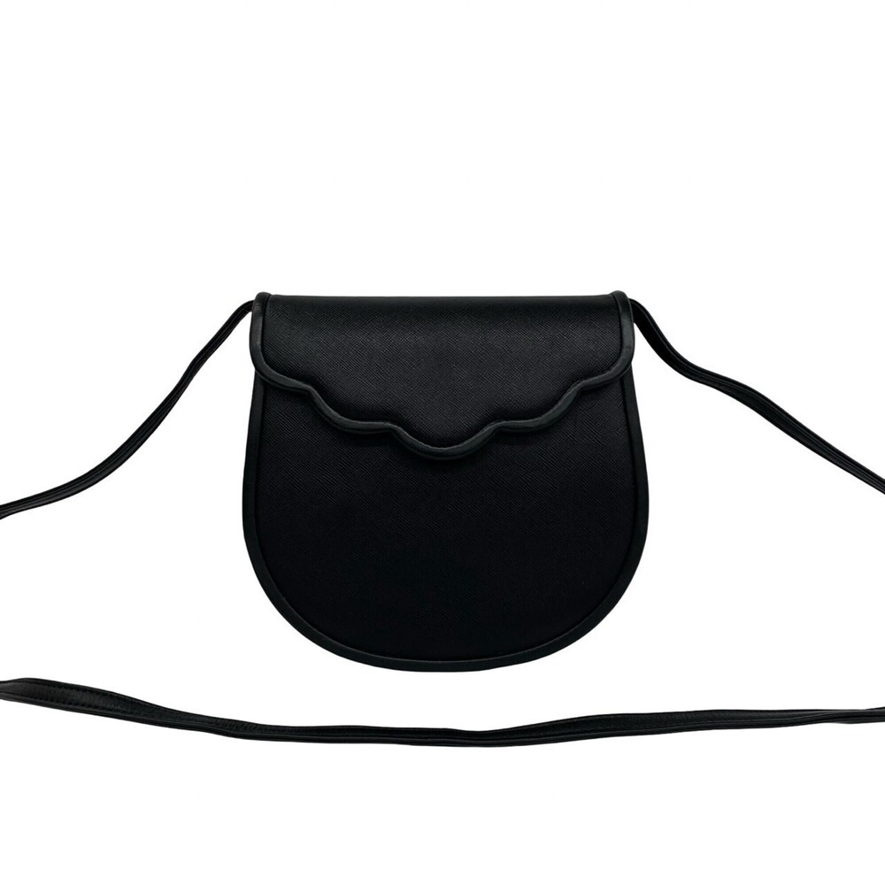YVES SAINT LAURENT Vintage Leather Mini Shoulder Bag/Pouch, Black, 69301